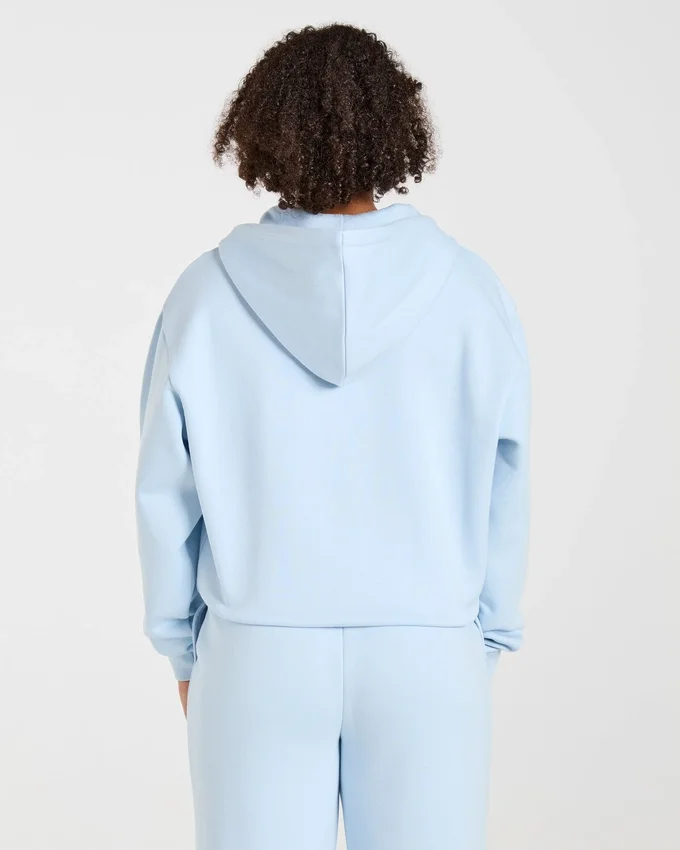 Lifestyle-hoodie i oversized-modell med dragkedja