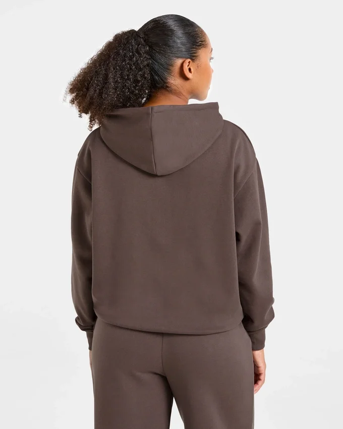 Lifestyle-hoodie i oversized-modell med dragkedja