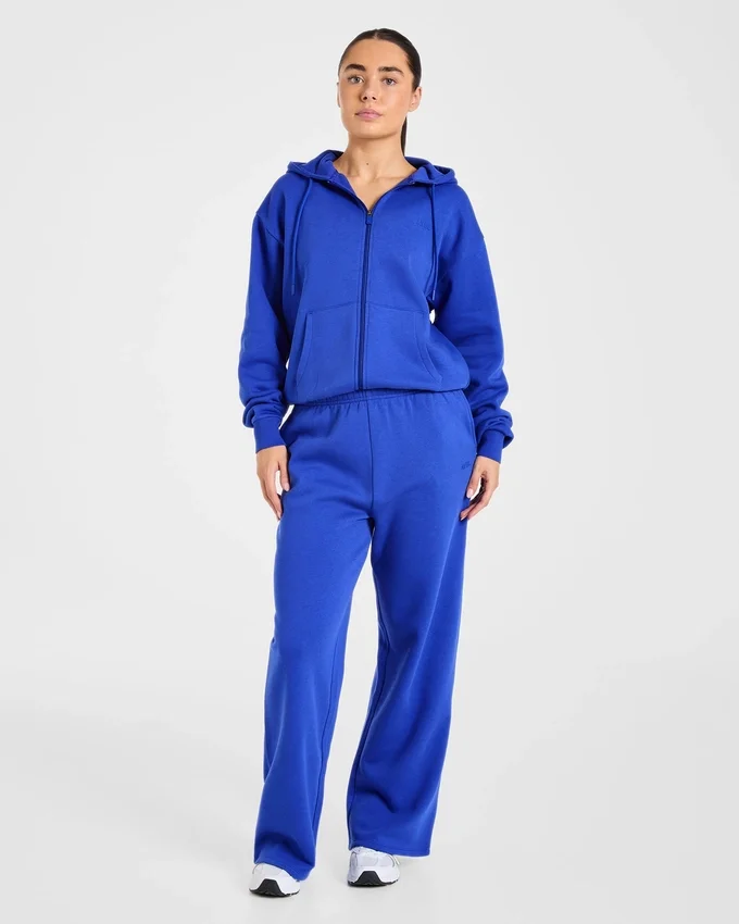 Lifestyle-hoodie i oversized-modell med dragkedja