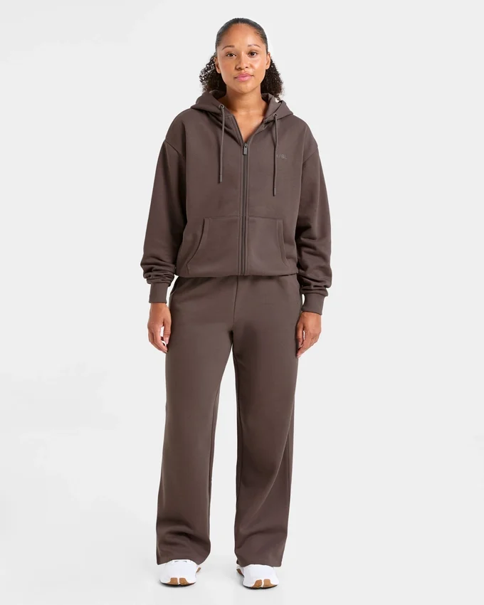 Lifestyle-hoodie i oversized-modell med dragkedja