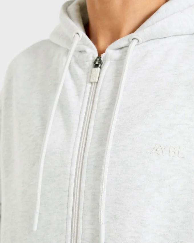 Lifestyle-hoodie i oversized-modell med dragkedja