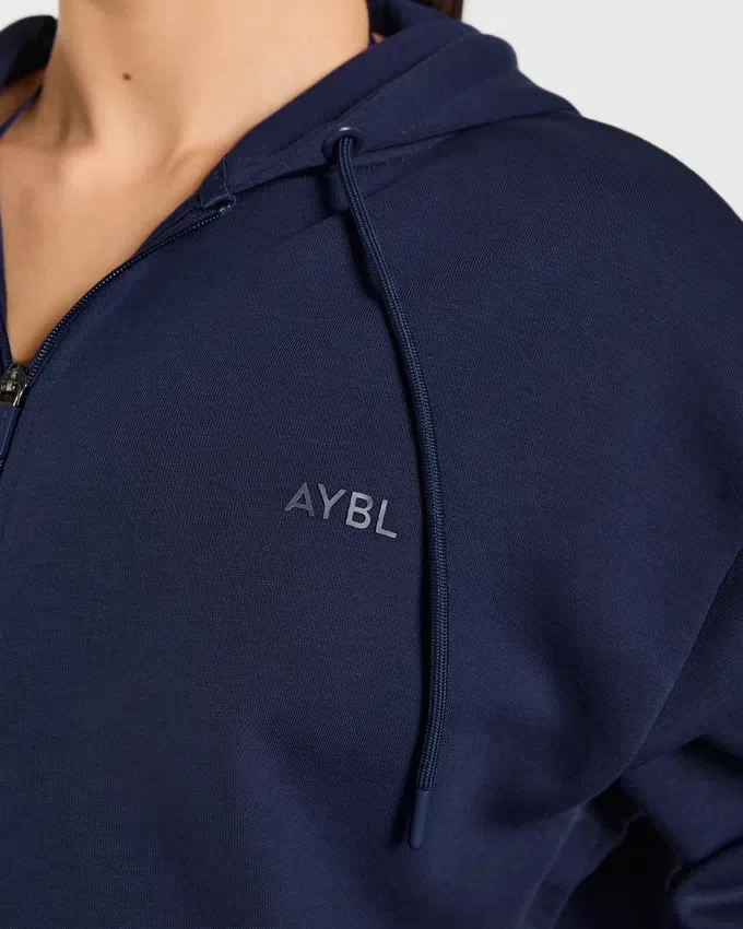 Lifestyle-hoodie i oversized-modell med dragkedja