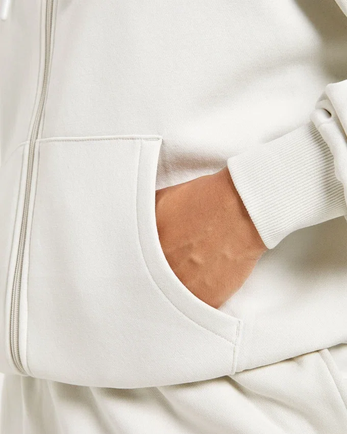Lifestyle-hoodie i oversized-modell med dragkedja