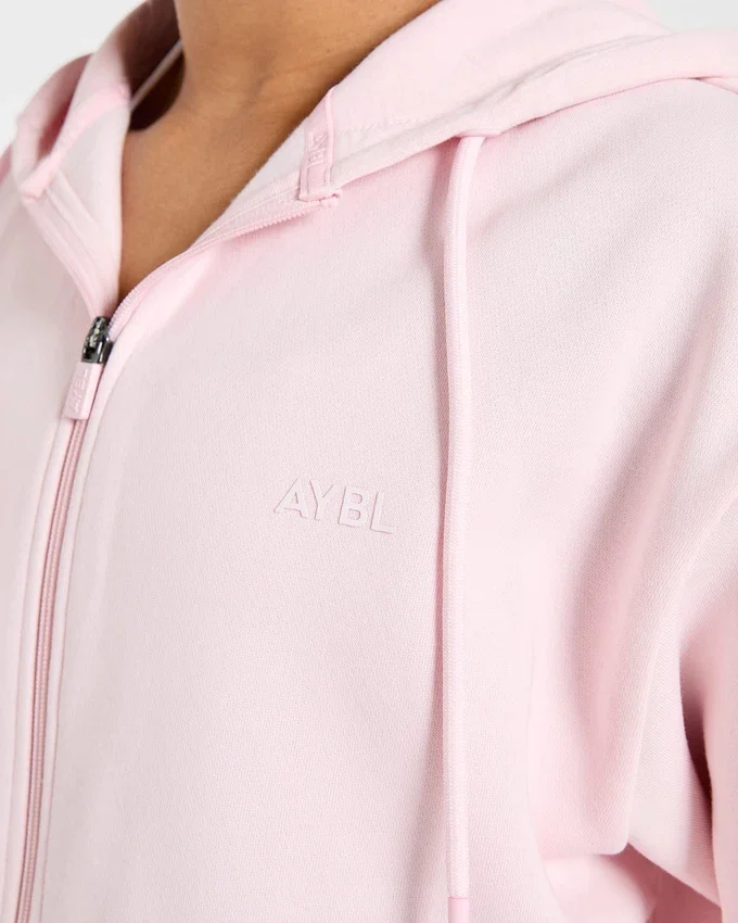 Lifestyle-hoodie i oversized-modell med dragkedja