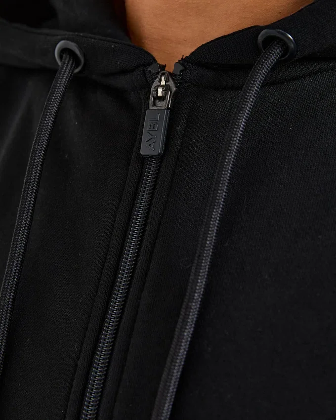 Lifestyle-hoodie i oversized-modell med dragkedja