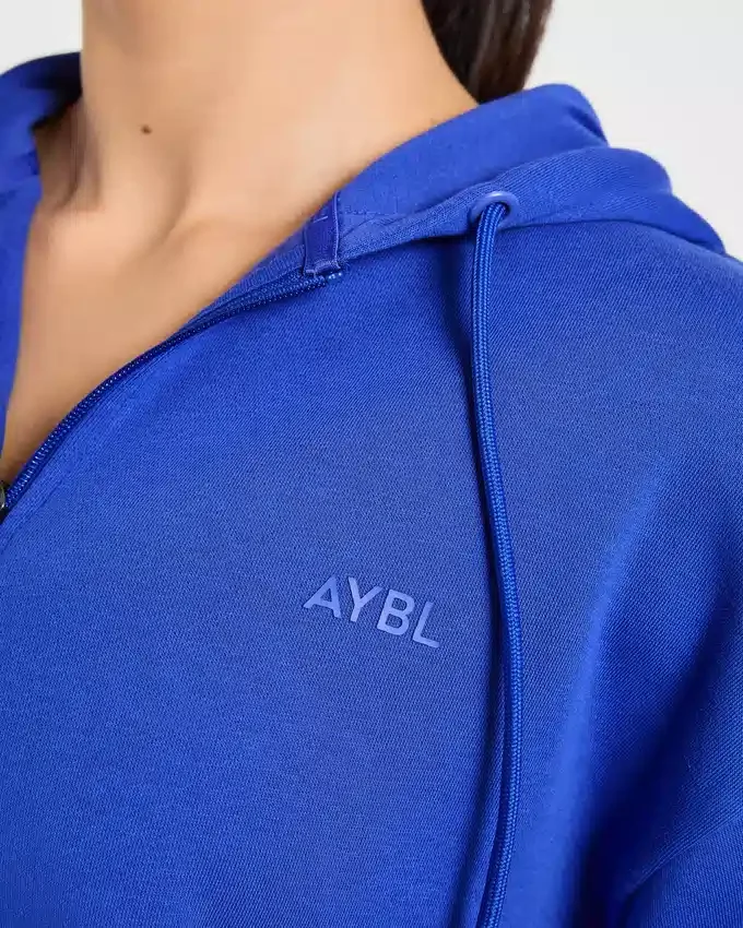 Lifestyle-hoodie i oversized-modell med dragkedja