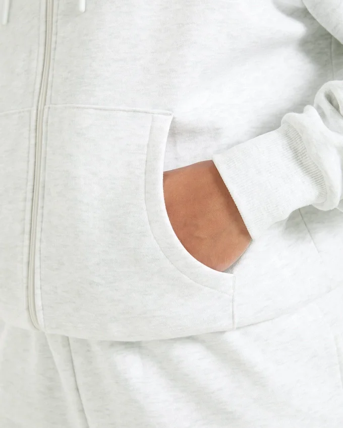 Lifestyle-hoodie i oversized-modell med dragkedja