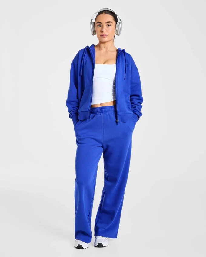 Lifestyle-hoodie i oversized-modell med dragkedja
