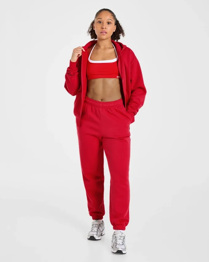 Lifestyle-hoodie i oversized-modell med dragkedja