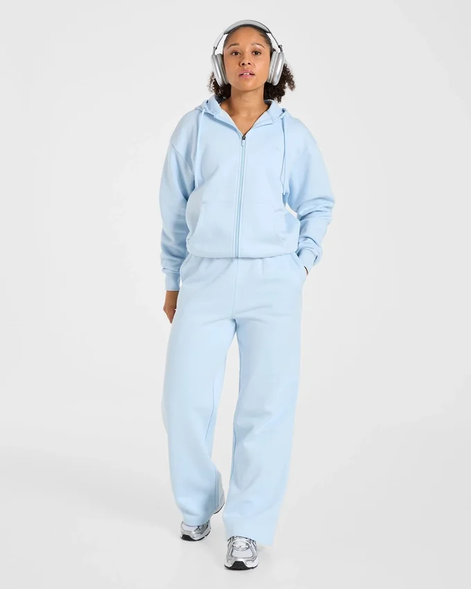 Lifestyle-hoodie i oversized-modell med dragkedja