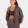 Lifestyle-hoodie i oversized-modell med dragkedja