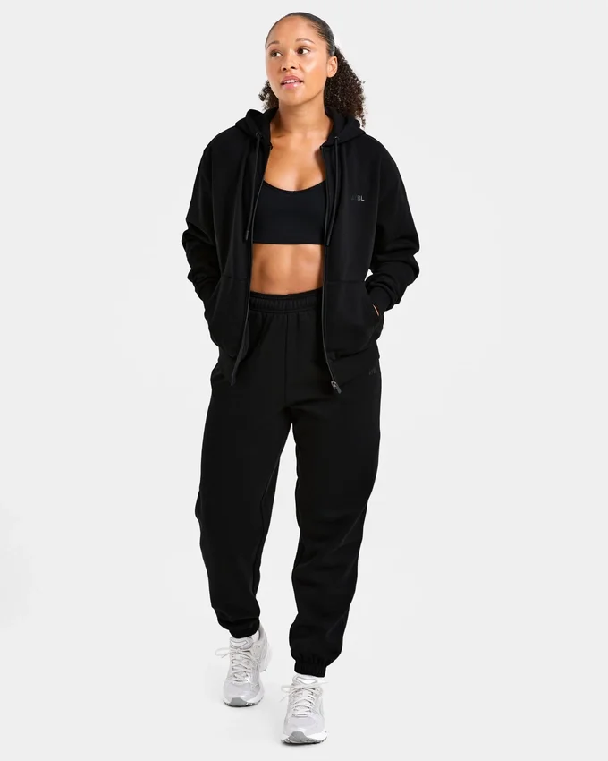 Lifestyle-hoodie i oversized-modell med dragkedja