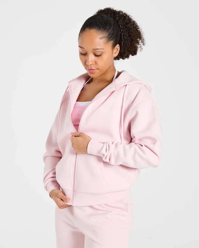 Lifestyle-hoodie i oversized-modell med dragkedja