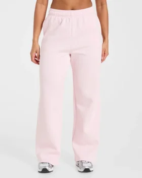 Lifestyle-mjukisbyxor med raka ben i oversized-passform