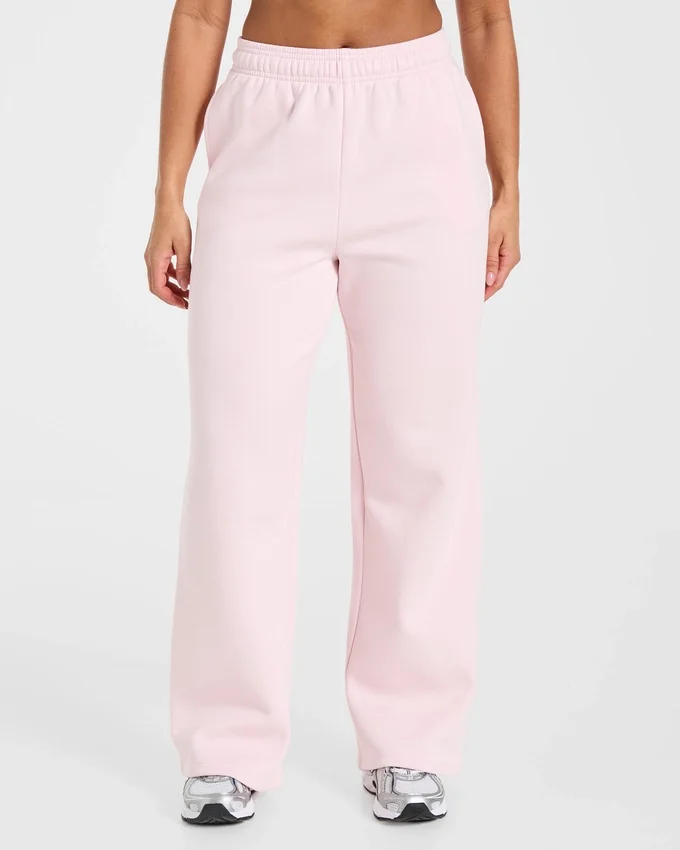 Lifestyle-mjukisbyxor med raka ben i oversized-passform