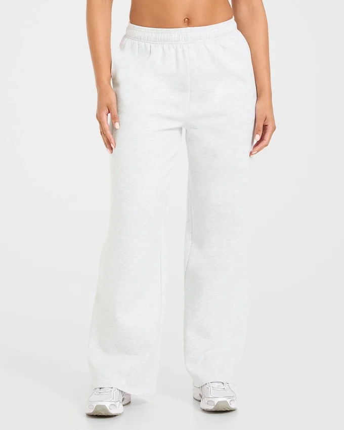 Lifestyle-mjukisbyxor med raka ben i oversized-passform