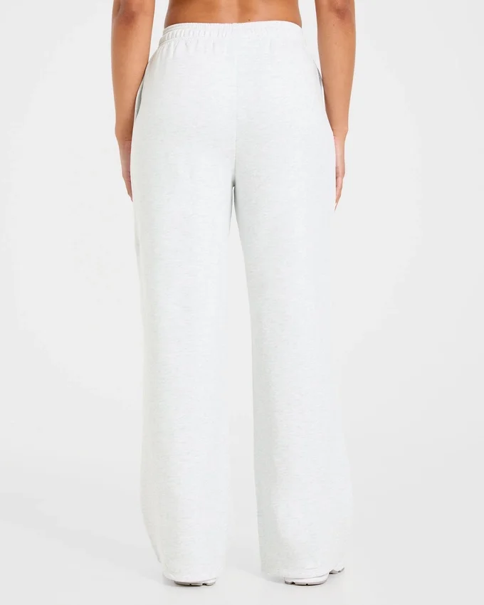 Lifestyle-mjukisbyxor med raka ben i oversized-passform