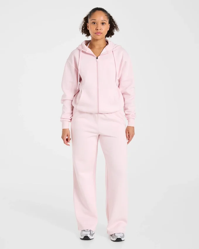 Lifestyle-hoodie i oversized-modell med dragkedja