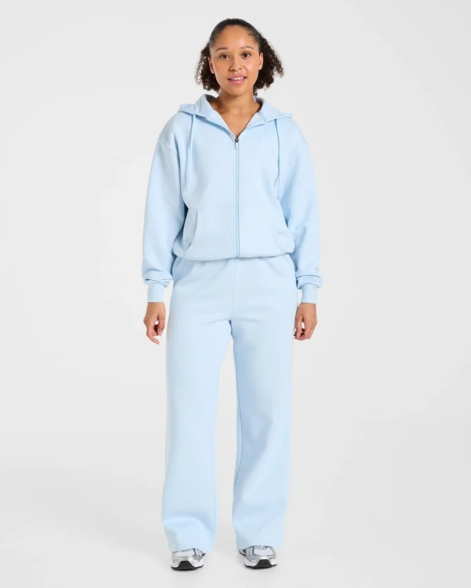 Lifestyle-hoodie i oversized-modell med dragkedja