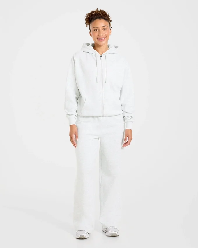 Lifestyle-hoodie i oversized-modell med dragkedja
