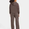 Lifestyle-mjukisbyxor med raka ben i oversized-passform