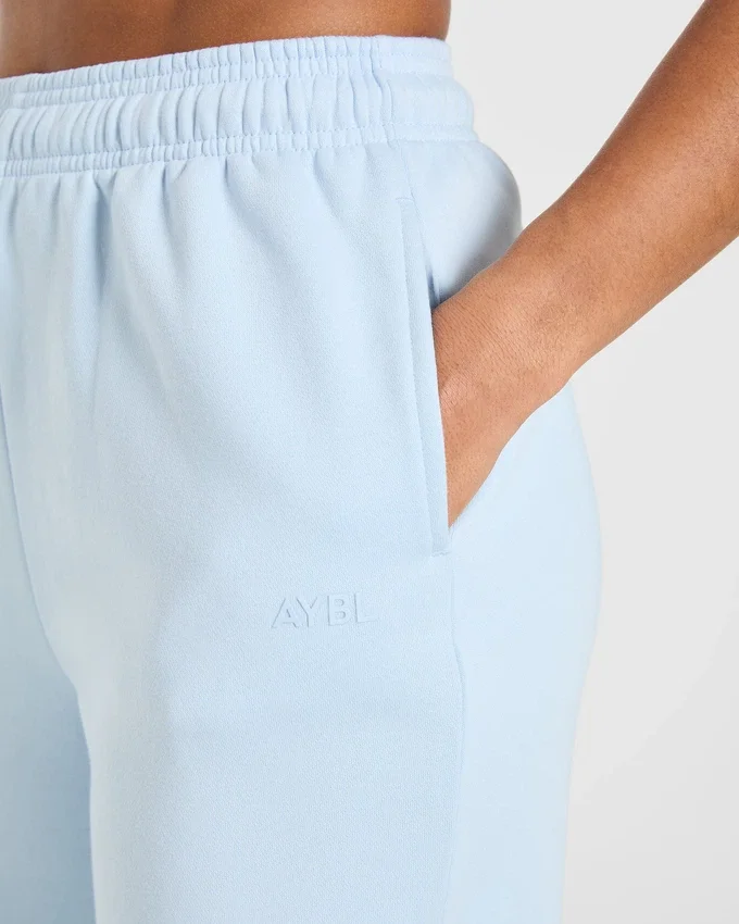 Lifestyle-mjukisbyxor med raka ben i oversized-passform