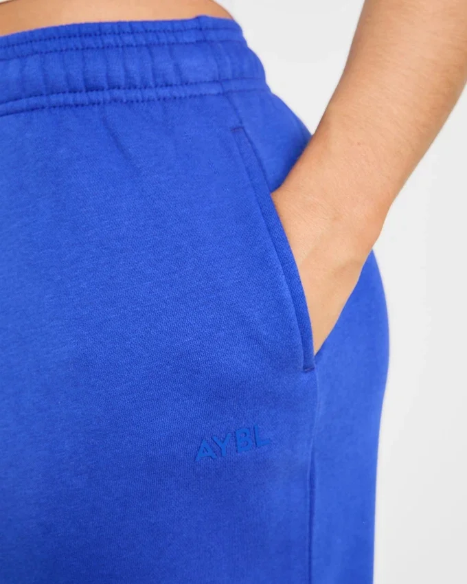 Lifestyle-mjukisbyxor med raka ben i oversized-passform