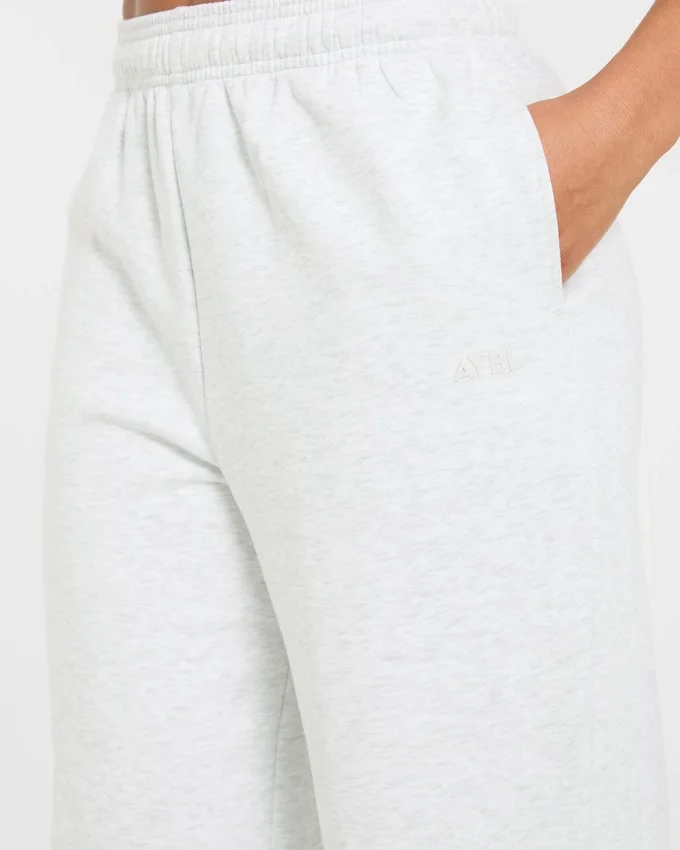 Lifestyle-mjukisbyxor med raka ben i oversized-passform