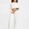 Lifestyle-mjukisbyxor med raka ben i oversized-passform