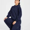 Lifestyle-mjukisbyxor med raka ben i oversized-passform