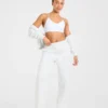 Lifestyle-mjukisbyxor med raka ben i oversized-passform
