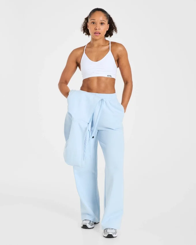 Lifestyle-mjukisbyxor med raka ben i oversized-passform