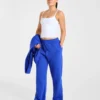 Lifestyle-mjukisbyxor med raka ben i oversized-passform