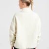 Oversized fleecejacka med dragkedja