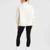 Oversized fleecejacka med dragkedja