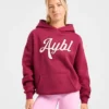 Oversized-hoodie med broderad text