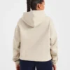 Oversized-hoodie med broderad text