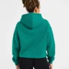 Oversized-hoodie med broderad text