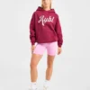 Oversized-hoodie med broderad text