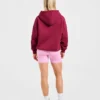Oversized-hoodie med broderad text