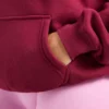 Oversized-hoodie med broderad text