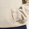 Oversized-hoodie med broderad text