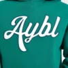 Oversized-hoodie med broderad text