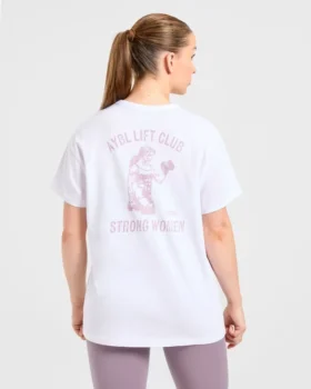 Oversized-T-shirt med tryck ”Strong Women”