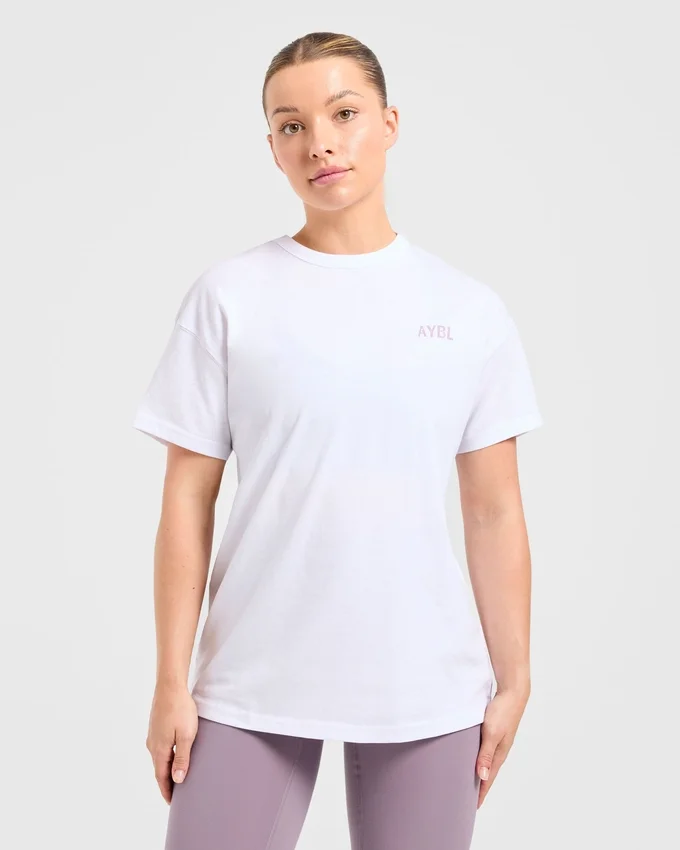 Oversized-T-shirt med tryck ”Strong Women”