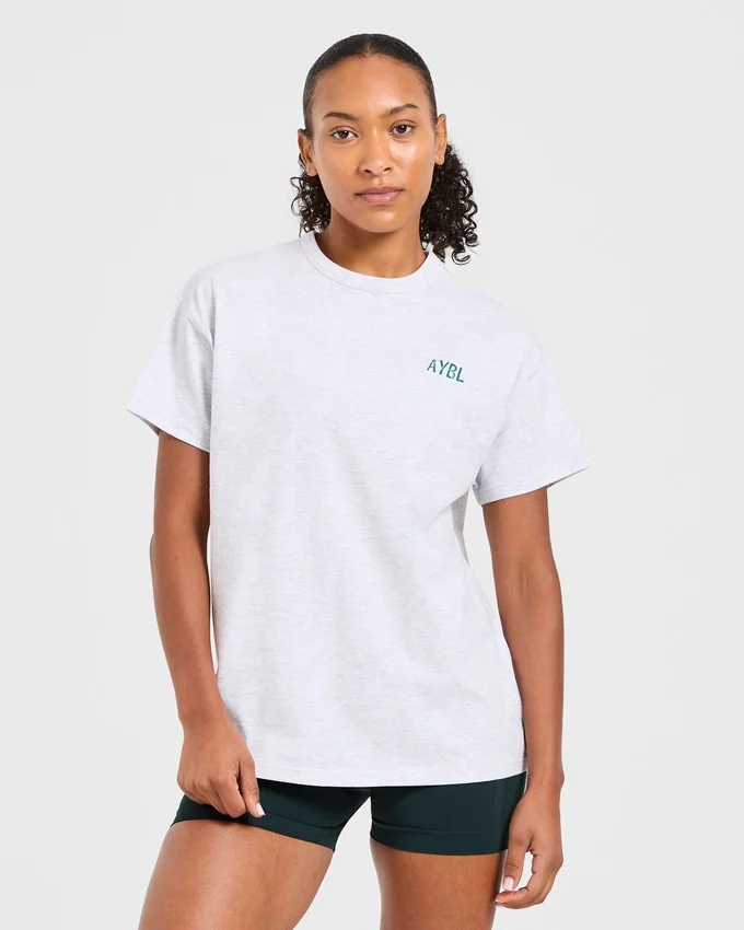 Oversized-T-shirt med tryck ”Strong Women”