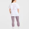 Oversized-T-shirt med tryck ”Strong Women”