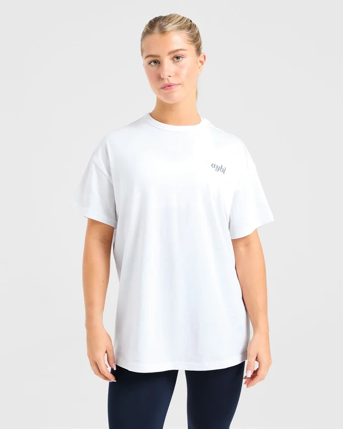 Oversized-T-shirt med trycket ”Show Yourself Kindness”