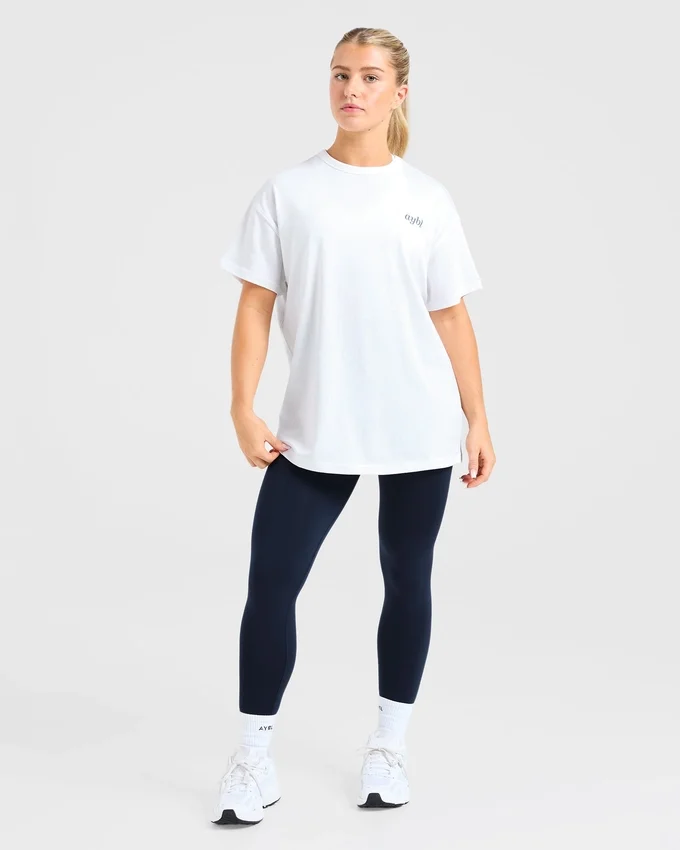 Oversized-T-shirt med trycket ”Show Yourself Kindness”