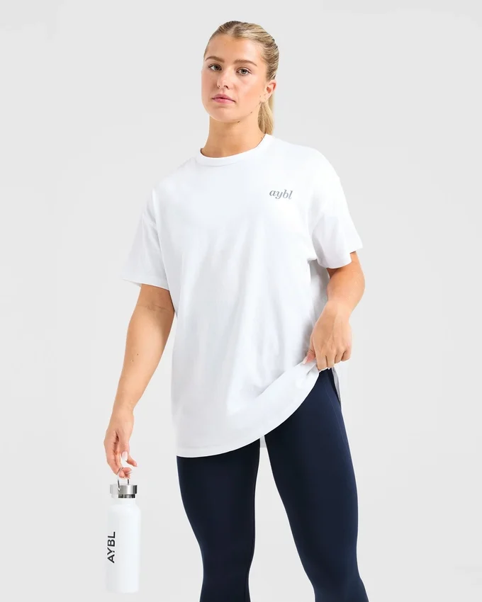 Oversized-T-shirt med trycket ”Show Yourself Kindness”